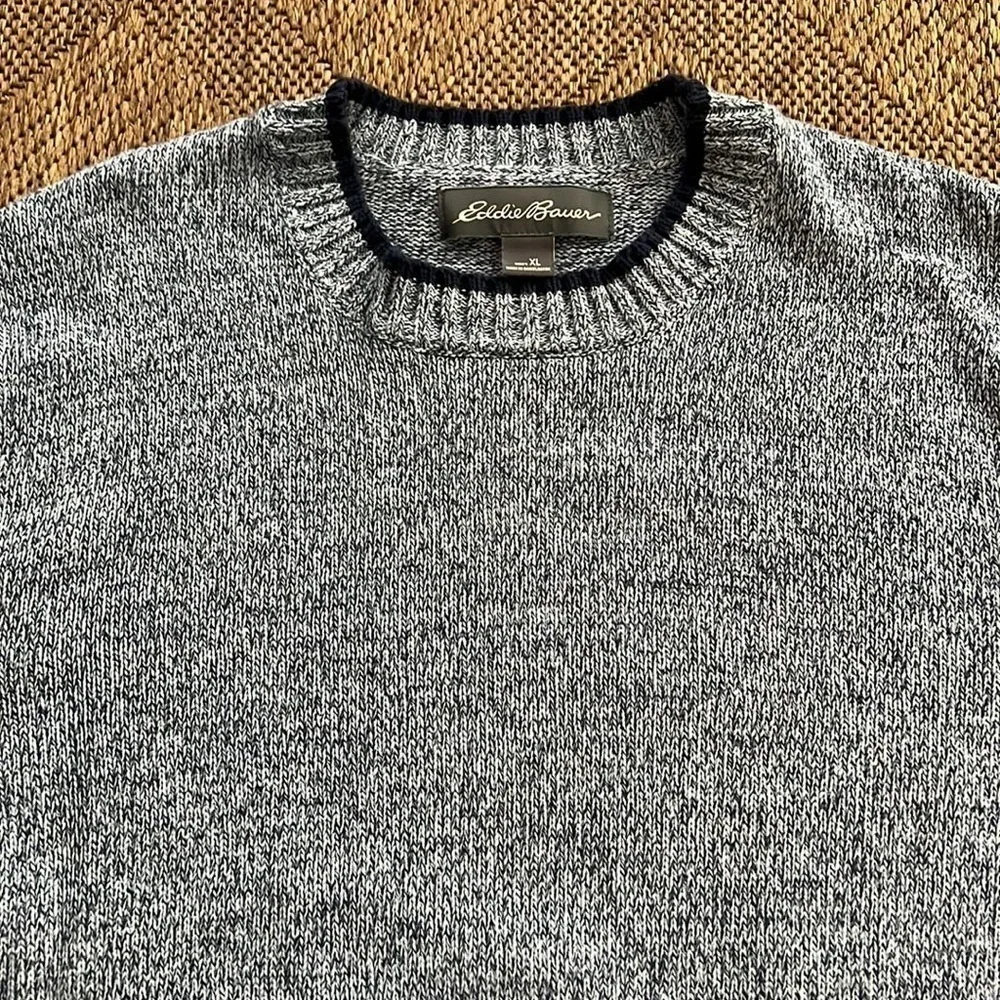 Eddie Bauer Men’s Cotton Knit Pullover Sweater size XL - Picture 2 of 7